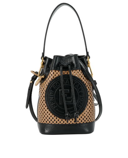 Mini Mon Tresor, &pound;695, Handbags, Black/Tan, Leather, Front view